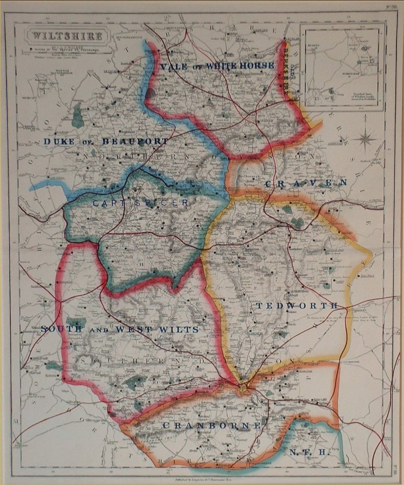 Map of Wiltshire - J & C Walker